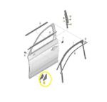 Moldura Base Retrovisor Audi RS4 2.9 V6 2019 a 2021 Esquerdo - Imagem 2