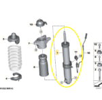 Amortecedor Suspensao Bmw M3 Competition G80 2022 Tras Esq - Imagem 3