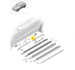 Suporte Spoiler Lateral Porsche Macan Gts 2.9 2024 Tras Esq - Imagem 2