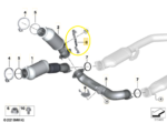 Suporte Catalisador Bmw M2 Coupe G87 2022 2023 2024 2025 Oem - Imagem 2