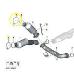 Braçadeira Turbina Catalisador Bmw M2 Coupe G87 2022 a 2025 - Imagem 2
