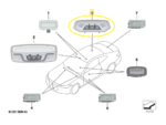 Luz Cortesia Teto Bmw M2 Coupe G87 2022 2023 a 2025 Traseir - Imagem 2