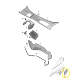 Difusor Saida ar Carroceria Audi RS4 2.9 V6 2019 2020 2021 - Imagem 2