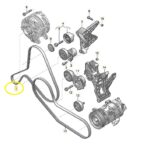 Correia Compressor Ar Condicionado Audi Rs4 2.9 V6 2019 2021 - Imagem 2