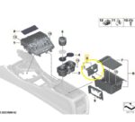Moldura Entrada Usb C Console Bmw M2 Coupe G87 2022 a 2025 - Imagem 2
