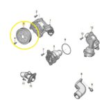 Polia Bomba Agua Motor Audi Q8 3.0 2020 2021 2022 Original - Imagem 2