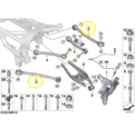 Braço Suspensao Bmw M3 Competition G80 2021 a 2025 Traseiro - Imagem 3