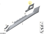 Suporte Spoiler Bmw M2 Coupe G87 2022 2023 a 2025 Tras Esq - Imagem 2