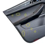 Forro Porta Porsche Macan Gts 2.9 2020 a 2024 Dianteira Esq - Imagem 3