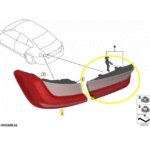 Lanterna Tampa Traseira Bmw M3 Competition G80 2021 2025 Dir - Imagem 2