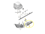 Lanterna Tampa Audi RS4 2.9 V6 2019 2020 2021 Esquerda Oem - Imagem 2