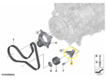 Suporte Polia Tensor Correia Bmw M3 Competition G80 2022 25 - Imagem 2