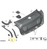 Acabamento Agua Porta Malas Bmw M3 G80 2021 A 2025 Esquerdo - Imagem 2