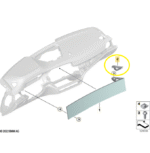 Moldura Suporte Painel Bmw M3 Competition G80 2021 A 2025 - Imagem 2