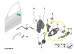 Suporte Maçaneta Bmw M3 Competition G80 2021 2025 Diant Esq - Imagem 2