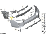 Suporte Sensor Ponto Cego Parachoque Bmw M2 G87 2025 Direito - Imagem 2