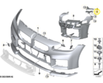 Suporte Guia Parachoque Bmw M2 Coupe G87 2022 2024 Diant Esq - Imagem 2
