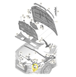 Trava Fechadura Capo Audi RS4 Avant 2.9 V6 2019 2020 2021 - Imagem 2
