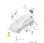 Alto Falante Central Painel Porsche Macan Gts 2.9 2020 2024 - Imagem 2