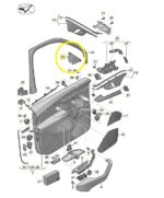 Acabamento Moldura Base Retrovisor Audi RS4 2.9 V6 2019 Esq - Imagem 2