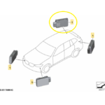Modulo Sensor Radar Ponto Cego Bmw X4 M40 2019 2020 2021 22 - Imagem 2