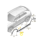 Moldura Friso Porta Audi Q8 3.0 2020 2021 2022 Dianteira Esq - Imagem 2