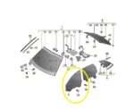 Vidro Porta Audi Q8 3.0 Tfsi 2020 2021 2022 Diant Esquerdo - Imagem 2