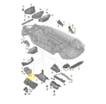 Defletor Termico Assoalho Audi Q8 3.0 2020 2021 22 Esquerdo - Imagem 2