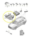 Suporte Tela Multimidia Audi Q8 3.0 2020 2021 2022 Original - Imagem 2