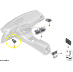 Difusor Saida ar Painel Bmw 320i G20 M Sport 21 22 a 24 Esq - Imagem 2