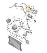 Suporte Valvula Agua Radiador Audi Q8 3.0 2020 2021 2022 Oem - Imagem 2