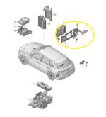 Suporte Modulo Conversor Bateria Audi Q8 3.0 2020 2021 2022 - Imagem 2
