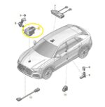 Sirene Alarme Buzina Audi Q8 Tfsi 3.0 2020 21 2022 Original - Imagem 2