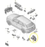 Isolamento Acustico Caixa Roda Audi Q8 3.0 2020 a 2022 Esq - Imagem 2