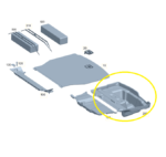 Forro Assoalho Porta Malas Mercedes C300 Amg Eq 2022 a 2024 - Imagem 2