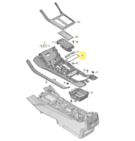 Tapete Borracha Console Central Audi Q8 3.0 2020 2021 2022 - Imagem 2