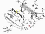 Suporte Radiador Mercedes C250 C300 C43 C63 W205 2014 A 2018 - Imagem 2