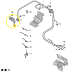 Suporte Cabo Chicote Bateria Audi Q8 Tfsi 3.0 2020 2021 2022 - Imagem 2