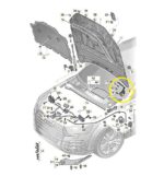 Dobradiça Capo Dianteiro Audi Q8 3.0 2020 2021 2022 Esquerdo - Imagem 2
