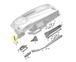 Acabamento Moldura Painel Audi Q8 3.0 2020 a 2022 Esquerdo - Imagem 2