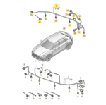 Chicote Parachoque Traseiro Audi Q8 3.0 2020 2021 2022 Oem - Imagem 2