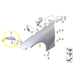 Suporte Paralama Painel Frontal Bmw 320 G20 M Sport 2021 Esq - Imagem 2
