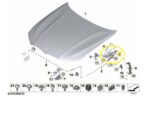 Dobradiça Braço Capo Bmw 320i G20 m Sport 2021 a 2024 Esquer - Imagem 2