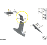 Moldura Coluna Central Bmw 320 G20 M Sport 21 a 2024 Esquerd - Imagem 2