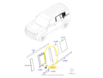 Acabamento Coluna Porta Land Rover Defender D300 2023 Esq - Imagem 3