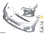 Suporte Guia Parachoque Bmw 320i G20 M Sport 2024 Diant Dir - Imagem 2