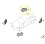 Modulo Sensor Radar Ponto Cego Bmw 320 G20 M Sport 2021 2024 - Imagem 2