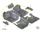 Carpet Forro Assoalho Dianteiro Bmw 320i G20 2019 A 2024 Oem - Imagem 2