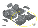 Carpet Forro Assoalho Traseiro Bmw 320i G20 2019 A 2024 Oem - Imagem 2