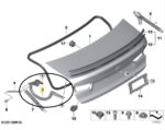 Dobradiça Tampa Porta Malas Bmw 320i G20 M Sport 2024 Direit - Imagem 2
